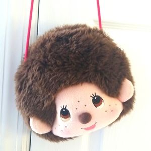 Vintage Monchhichi zippered purse